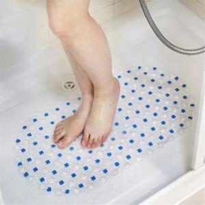 1PC 흡입 컵이있는 미끄럼 방지 샤워 패드 마사지 매트 낙하 PVC 욕실 바닥 액세서리