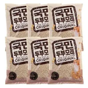 국민가격 고양이 두부모래 3kgX6개