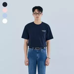 [게스](타임스퀘어점리빙관)MQ2K9434 남녀공용 앞뒤 흘림 레터링 쿨 반팔티셔츠