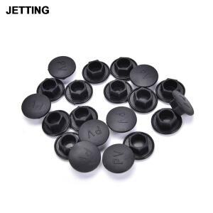 20PCS 검은 육각 소켓 알렌 볼트 나사 너트 머리 커버 캡 보호기 패스너  검정색