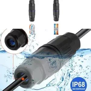 1/2Pcs IP68 방수 전기 케이블 커넥터 야외 정션 박스 Awg 2812 용 5 3 웨이