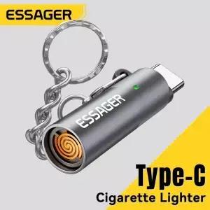Essager Type C 미니 라이터 텅스텐 와이어 공기 여행을 위한 불타는 안전 없음 자동 차단 휴대폰과 호환