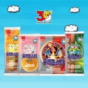 삼립 Since1996 포켓몬 띠부씰빵 4종 12봉 (이상해꽃/리자몽/야도란/...