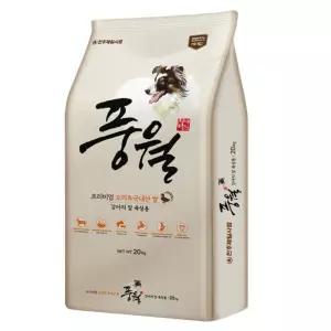 20kg 천하제일 풍월 개사료 대용량 강아지 사료 프리미엄 고단백