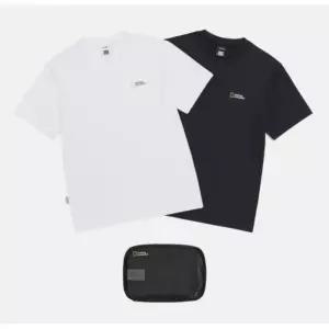 내셔널지오그래픽 공용 유니 메이스 기능성 반팔티셔츠 2종 세트(N255UPA010) 164941