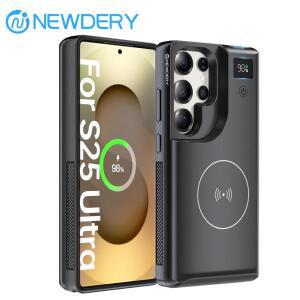 삼성 갤럭시 S25 울트라 배터리 팩 20W 휴대용 무선 보조 배터리 케이스용 10000mAh 마그네틱 배터리 충전