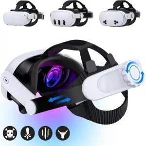 헤드스트랩과 호환되는 Oculus 메타 퀘스트 2VR 헤드셋 3S 교체로 향상된 편안함 세가 새턴 액세서리