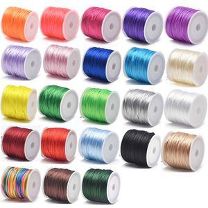 얇은철사 1 5MM 공예 새틴 RATTAIL 매듭, 나일론 24 MACRAM , 트림, 야드용