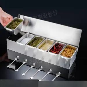 업소용 스텐 조미료 소스통 파우더 소스 용기 스테인레스