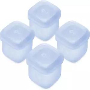 올라베이비 실리콘 이유식 저장용기 60ml 4개입 블루베리 BPA 프리