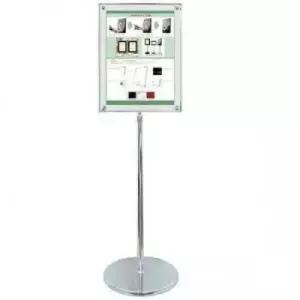 자석액자 스탠드 APS-1000CP) B3 크롬 백색펄판넬 광고판 스탠드메뉴판 아크릴안내판 홍보물