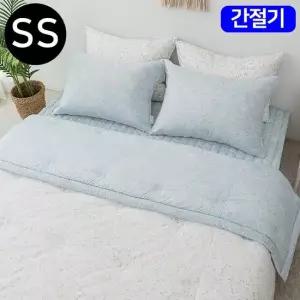 빈티지플라워 모달 이불 베개커버 슈퍼싱글 블루 슈퍼싱글이불베개세트