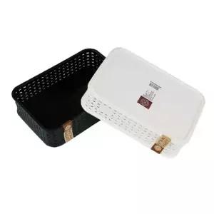 마이 스타일 직사각 바스켓-3호 약22x15xH6cm) 바스켓 정리바구니 수납정리함