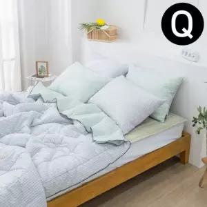 리플 순면 여름 이불 패드 퀸 Q 패드 카키 멜론 퀸이불패드세트 퀸이불패드셋트