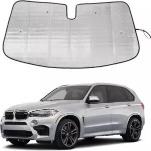 BMW X5 F15 F85 2008-2018용 윈드실드 선쉐이드 전면 유리창 접이식 반사형 선바이저 스크린 쉴드 커버 UV