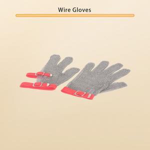 Handsave 다섯 손가락 스테인레스 스틸 장갑 절단 방지 304 와이어 금속 메쉬