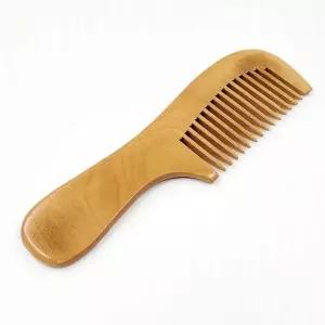 정전기헤어빗 앞머리 우드 원목재질 웨이브긴머리 헤어브러쉬 굵은빗 WFJ6Z4V