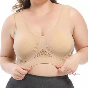 빅사이즈 속옷 노와이어 편한 와이드끈 셔링 브라렛ssu166