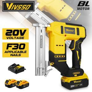 VIVSSO 전기 브러시리스 bldc 네일 건 무선 스트레이트/Nshape 손톱 목공 DEWALT 호환 20V 배터리 핀