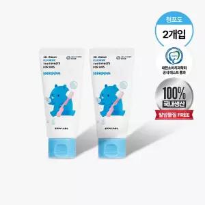 에이카랩스 어린이치약 코뿔소 고불소 청포도향 60g X 2개 MNS