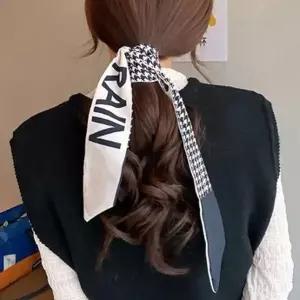 여성 페이즐리 패턴 리본 헤어 스카프 1P 머리끈 심플 헤어 밴드 ...
