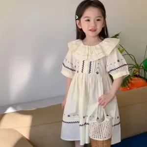 레나 자수 프릴 원피스 R11439