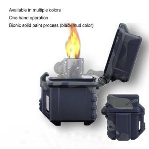 전술 라이터 보관 케이스 Zippo 내부 탱크 야외 캠핑 Hik에 대한 공용 휴대용 상자 컨테이너 주최자 홀더