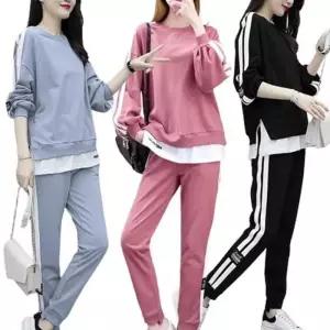 [룽스_65]두줄 트레이닝 여자츄리닝바지 상하의세트