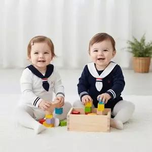 [MK]마린 모먼트 세일러 남아여아 긴팔 바디슈트 303627