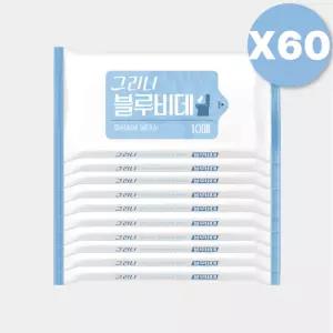 그리니 블루비데 네츄럴 물티슈 화장실용 10매 X600팩