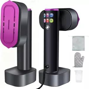 BXKE 휴대용 의류 찜기 2-in-1 및 다리미 1200W 고속 난방 190ml 분리형 물탱크 여행용 LED 디스플레이