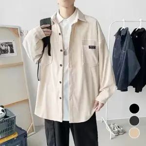 드레스 스트라이프 가을 단가라 남녀공용 셔츠 남자