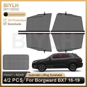 Borgward BX7 2016-2019 용 사이드 윈드 실드 차양 앞 유리 열 실드 맞춤형 맞춤형 자동차 차양 UV 보호 액