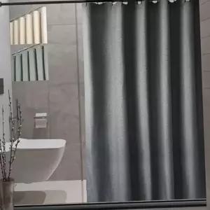 고밀도 패브릭 커튼 방수 린넨 커튼 욕실 파티션 무지