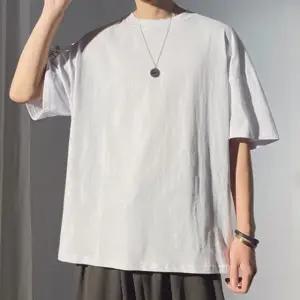 남자 흰색 라운드넥 반팔 티셔츠 이너티 레이어드티 남자블랙티셔츠 (WB09C6A)