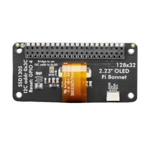 라즈베리 파이용 128X32 2.23인치 모노크롬 OLED 보닛