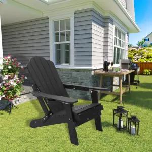 조절 가능한 Adirondack 의자 뒷마당용 5자세 리클라인 정원용 컵 홀더가 있는 모든 날씨 접이식 야외
