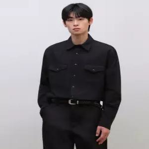 무신사 스탠다드 옥스포드 웨스턴 셔츠 블랙 55175837