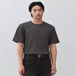 무신사 스탠다드 쿨탠다드 레귤러 크루 넥 티셔츠 건메탈 55185027
