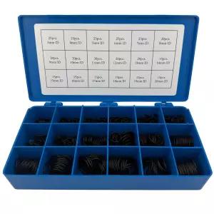 스톤 리버 제품 메트릭 오링 키트 350pc 18 사이즈 3mm-20mm ID x CS Buna-N NBR 70A 니트릴 고무 씰