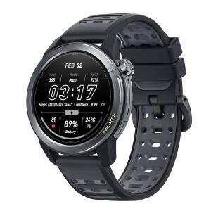 46mm AMOLED, 경량 및 15일 배터리를 갖춘 Mibro GS Active2 실행 GPS 스마트워치, 교육 가이드 듀얼 밴드 GNSS, 150개 이상의 스포츠 모드(다크 그레이) 지원