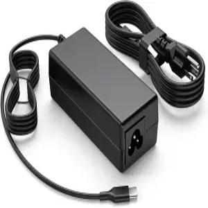 45W USB C 노트북 충전기 타입 - Acer HP Lenovo Dell 크롬북 교체 8.8FT 고속 충전 PD 전원 코드 어댑터