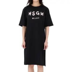 MSGM [명품] 26SS 로고 코튼 반팔 원피스 성인 26SS S6MSJGDR068 11088 AK