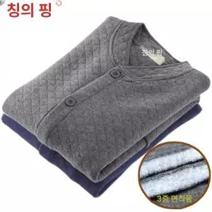 할아버지 가디건 간절기 기모 아빠 요양원옷 도톰한 중년남성 선물 카디건 스판 데일리