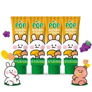 크리오 팝 주니어 치약 고불소 충치케어 망고피치향 90g X 4개 MNS