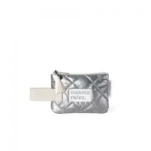 [국내백화점 매장정품] 마스마룰즈 MASMARULEZ Mini strap pouch_stitched ribbon quilt Silver 5016577449