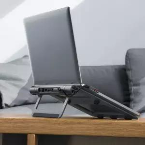 알루미늄 노트북 홀더 8in1 USB C 허브 도킹 스테이션 4K HDMI USB3.1 PD LAN SDTF 포트 MacBook 용 노트북 스탠드 HP Dell