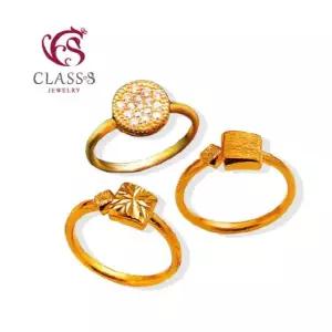 [클래스에스] 순금24K CHU 디자인2 반지 3.75g