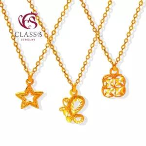 [클래스에스] 순금24K CHU 디자인3 목걸이 11.25g