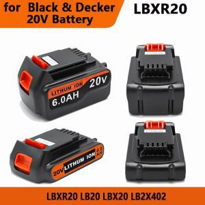 블랙앤데커 20V 배터리 맥스 리튬 LST220 LB2X4020 LBXR20 무선 공구용 18V 3.0Ah BL2018 교체